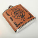 MacLaren Clan Crest PU Leather Covered Hip Flask