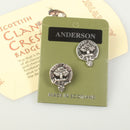 Anderson Clan Crest Pewter Cufflinks