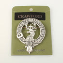 Crawford Clan Crest Badge in Pewter