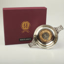 MacLaren Clan Crest Quaich with Gold Trim