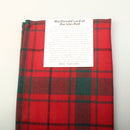 Wool Tartan Pocket Square in MacDonald of the Isles Red Tartan
