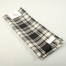 Scarf in Menzies Black and White  Tartan