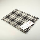 Menzies Black and White Tartan Wool Shawl