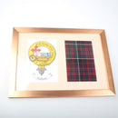 Clan Crest & Real Tartan - Framed