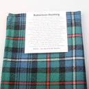 Wool Tartan Pocket Square in Robertson Hunting Ancient Tartan