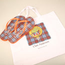 Anderson Tartan Flip Flops With Matching Bag