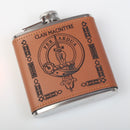 MacIntyre Clan Crest PU Leather Covered Hip Flask