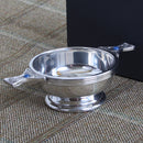 Clan Crest Engraved Pewter Gem Handle Quaich