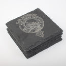 Rutherford Clan Crest Slate Coaster