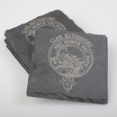 Rutherford Clan Crest Slate Coaster