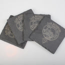 Rutherford Clan Crest Slate Coaster