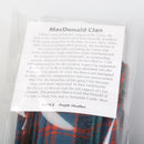 Wool Strip Ribbon in MacDonald Ancient Tartan - 5 Strips, Choose your Width