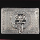 MacLeod Pewter Clan Crest Buckle For Kilt Belts