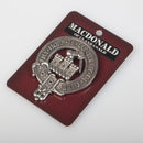 MacDonald Clan Crest Badge in Pewter