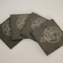 Russell Clan Crest Slate Coaster