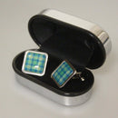 Kennedy Ancient Tartan Cufflinks - Choose Your Shape.