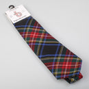 Pure Wool Tie in Stewart Black Tartan
