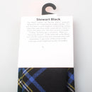 Pure Wool Tie in Stewart Black Tartan