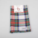 Wool Tartan Pocket Square in Stewart Dress Ancient Tartan.