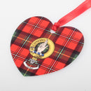 Boyd Clan Crest and Tartan Metal Christmas Ornament - 6 Styles Available