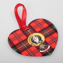 Boyd Clan Crest and Tartan Metal Christmas Ornament - 6 Styles Available