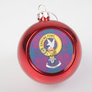 Lindsay Clan Crest Christmas Bauble  - Large