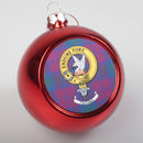 Lindsay Clan Crest Christmas Bauble  - Large
