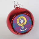 Lindsay Clan Crest Christmas Bauble  - Large