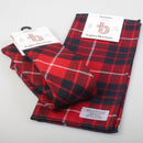 Tie and Pocket Square Gift Set - Hamilton Red Modern Tartan