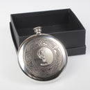 Malcolm Paisley Pattern Clan Crest Sporran Flask