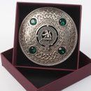 MacIntosh Clan Crest Pewter Plaid Brooch