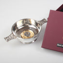 MacDonald Clan Crest Quaich with Gold Trim