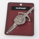 Clan Crest Pewter Kilt Pin with Oliphant Crest