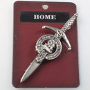 Clan Crest Pewter Kilt Pin with Home/Hume Crest