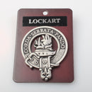 Lockhart Clan Crest Badge in Pewter