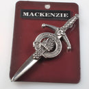 Clan Crest Pewter Kilt Pin with MacKenzie Crest