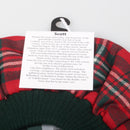 Unisex Wool Tam in Scott Red Modern Tartan