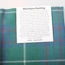 Wool Tartan Pocket Square in MacIntyre Hunting Ancient Tartan