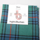 Wool Tartan Pocket Square in Shaw Ancient Tartan