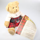 Wee Callum Ancestral Bear in MacAulay Tartan