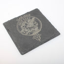 Leslie Clan Crest Slate Coaster
