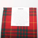 Wool Tartan Pocket Square in Cameron Modern Tartan