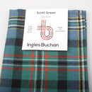 Wool Pocket Square in Scott Green Ancient Tartan