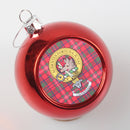 MacKinnon Clan Crest Christmas Bauble  - Large