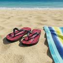 Robertson Tartan Flip Flops With Matching Bag