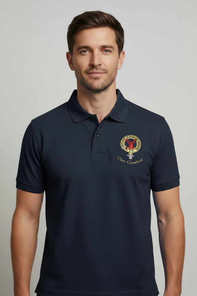Clan Crest Embroidered Polos