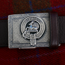 Maxwell Pewter Clan Crest Buckle For Kilt Belts