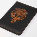 Anderson Clan Crest Leather Passport Cover