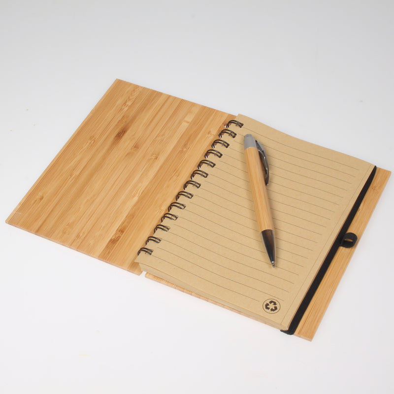 Clan Crest engraved Wooden Bamboo Notepad