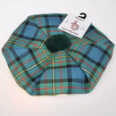 Unisex Wool Tam in MacLaren Ancient Tartan from Ingles Buchan, featuring a vibrant tartan design perfect for men and women, keeping you warm and stylish.